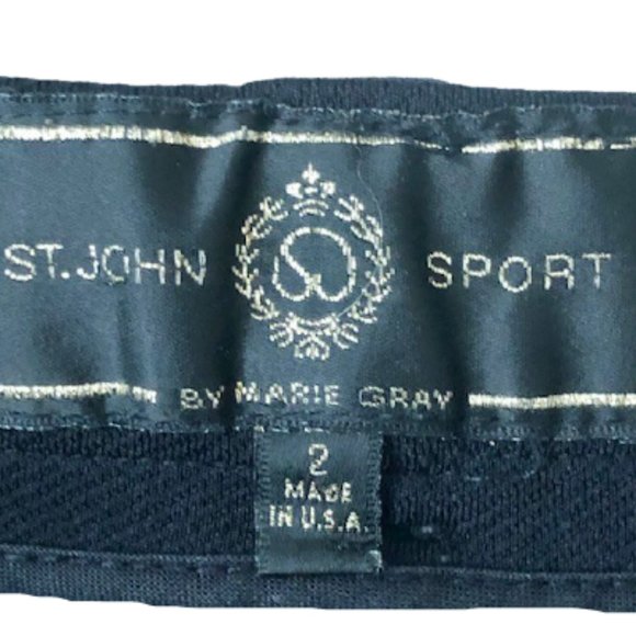St. John Sport Black High Rise Ankle Jeans  - 2 - Picture 5 of 8